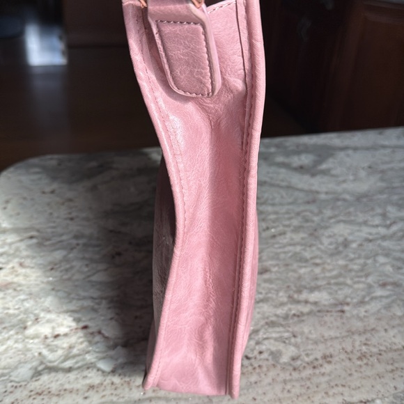 Adorned Classic Rose Pink Crossbody Messenger Bag - Picture 5 of 15